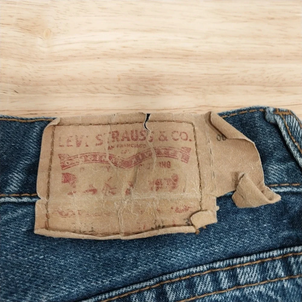 Levi's Mens Jeans 501 Original Straight Leg Button Fly 34x30 Blue